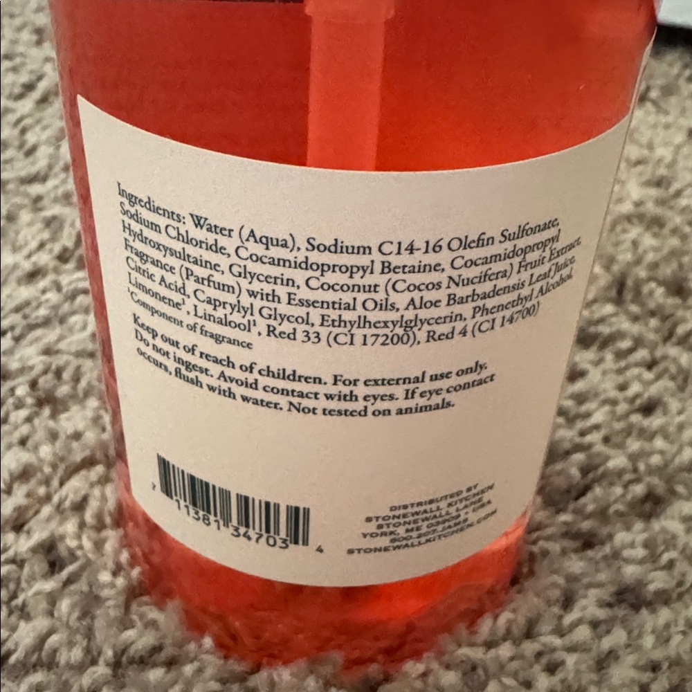 Stonewall Kitchen Grapefruit Thyme Hand Soap - Picture 3 of 4